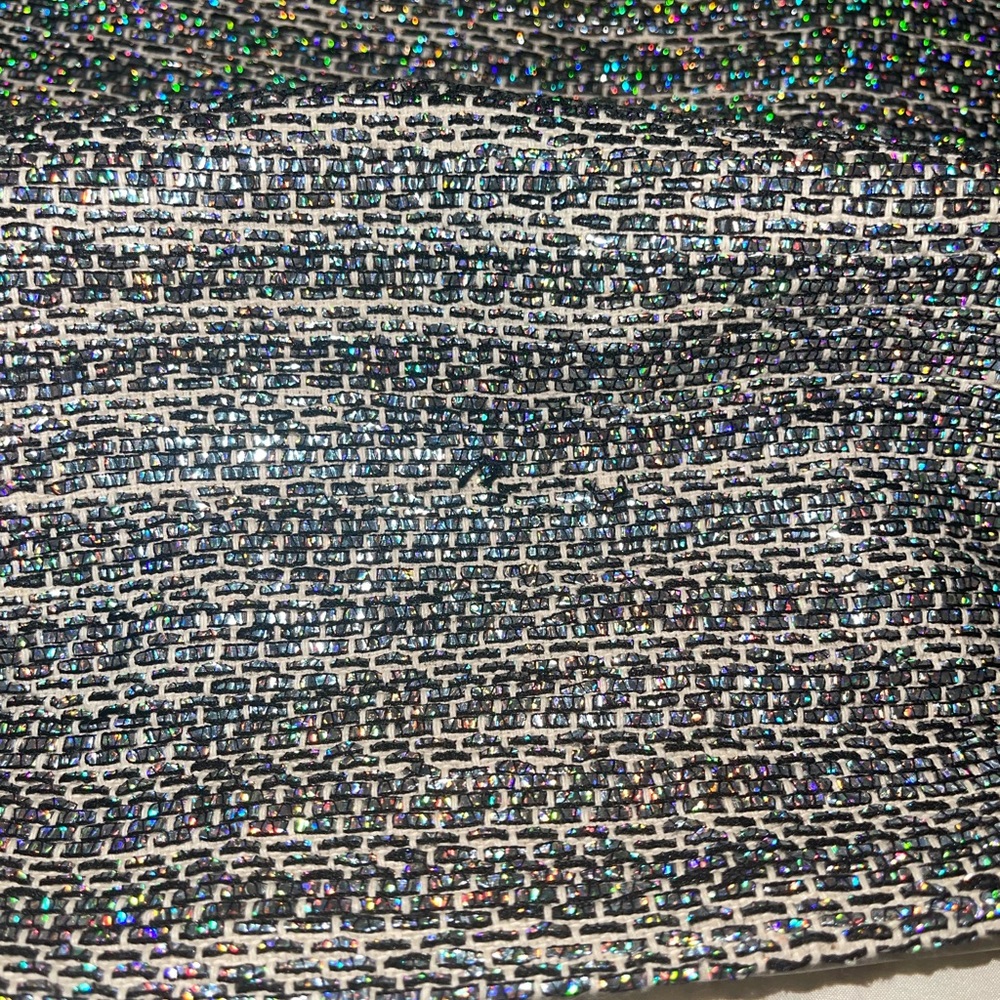 Club Monaco Women's Skirts Club Monaco Glitter White Leather Mini Skirt - Picture 4 of 10